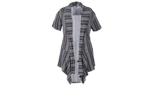 Sheego shirtjacke kurzarm - sheego,