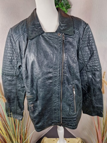 Sheego lederjacke grün - lederjacke,