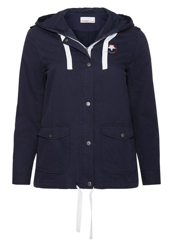 Sheego kurzjacke mit - mit, kapuze