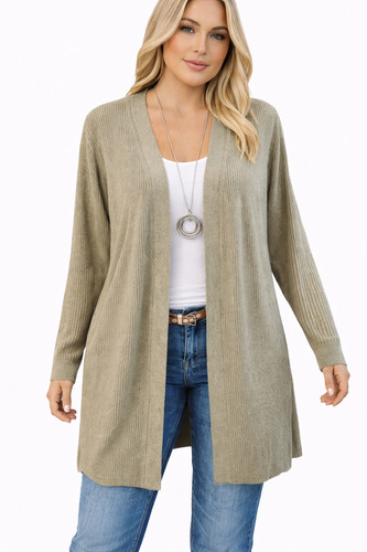 Sheego long strickjacke - long,