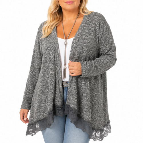Sheego strickjacke cardigan - strickjacke,
